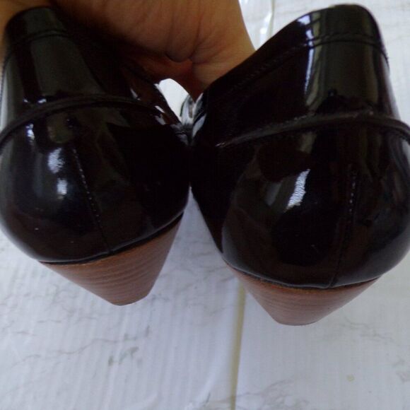NWT Jessica simpson patent leather wedge heels 10 - Picture 10 of 10